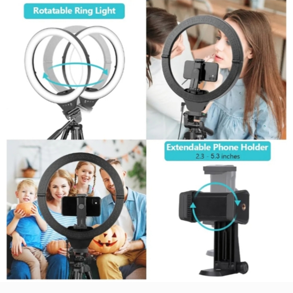 LED Ring Light with Black Tripod and Remote Control - Picture 4 of 9